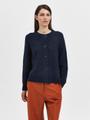 SLFLULU LS KNIT SHORT CARDIGAN B NOOS XL Normal geschnitten - Dark Sapphire