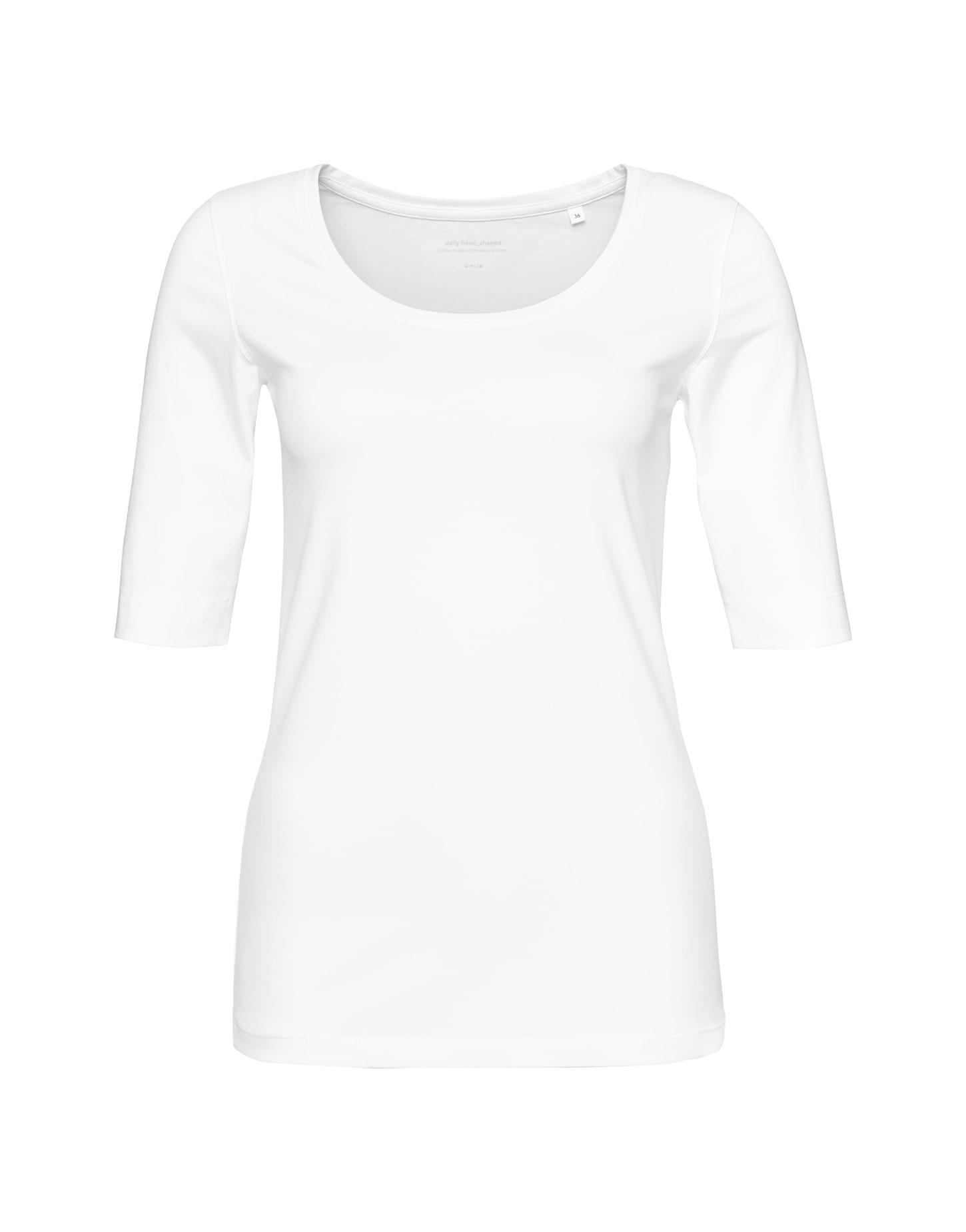 OPUS Kurzarmshirt »Daily F« im Basic-Look - Weiß / 36