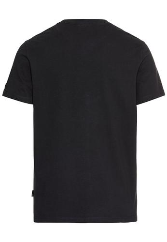 T-Shirt mit Print aus Organic Cotton Blau M
