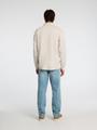 SLHRELAX-EMANUEL SOFT POLO ZIP SWEAT EX XL Locker geschnitten - Oatmeal