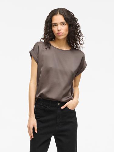 VIELLETTE S/S SATIN TOP - NOOS 40 Normal geschnitten - Falcon