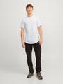 JJENOA TEE SS CREW NECK NOOS XXL Lang geschnitten - White
