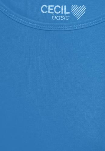 Basic Top in Unifarbe XL - Azure Blue