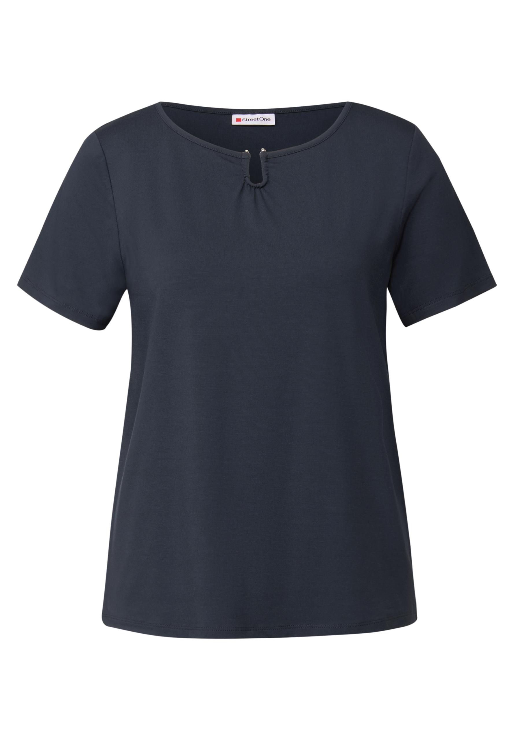 Jersey-Shirt mit Cut-Out 38 - Deepwater Blue