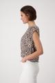 Blusenshirt mit Leomuster 36 - Coffee Bean Gemustert