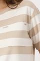 Sweatshirt mit Brusttasche 38 - Camel Ringel