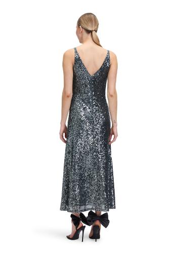 Abendkleid Grau 38