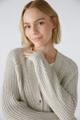 LAFONYA Strickjacke Baumwollmischung Beige 34
