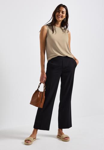 Top mit Chiffondetails 36 - Coastal Beige