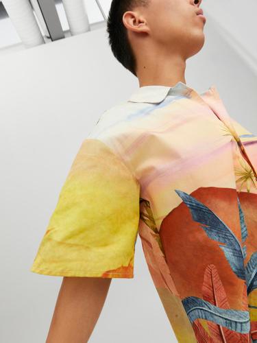 JORLANDSCAPE SHIRT SS LN XL Weit geschnitten - Peachskin