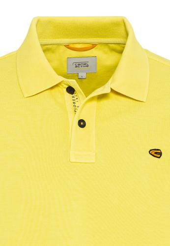 Piqué Poloshirt aus zertifiziertem Organic Cotton XL Regular Fit - Lemon Grass