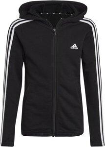 ADIDAS Kinder Kapuzensweat G ESS 3S FZ HD 140 in Schwarz