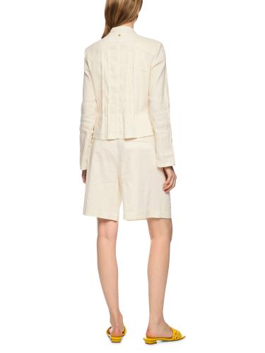 Feminine Jacke mit Biesenverzierung 38 - Bright Ecru