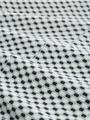 T-Shirt mit Muster XXL Regular Fit - Green White Tile Minimal