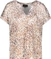 Blusenshirt mit Leomuster 36 - Camel Gemustert