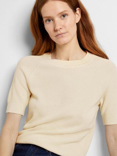 SLFELINNA NEW SS KNIT TOP NOOS XL Normal geschnitten - Birch