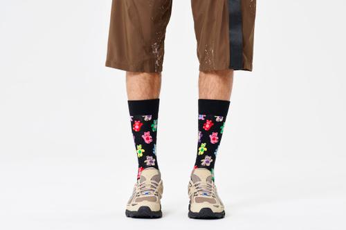 Teddy Bear Sock Schwarz 36-40