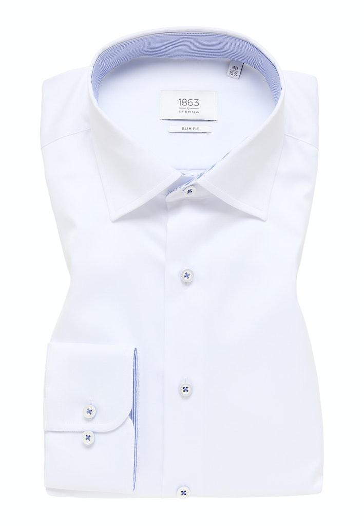 Luxury Shirt Twill Langarm Weiß 43/Langarm - 67cm