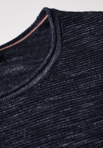 Strukturpullover L - Heather Universal Blue
