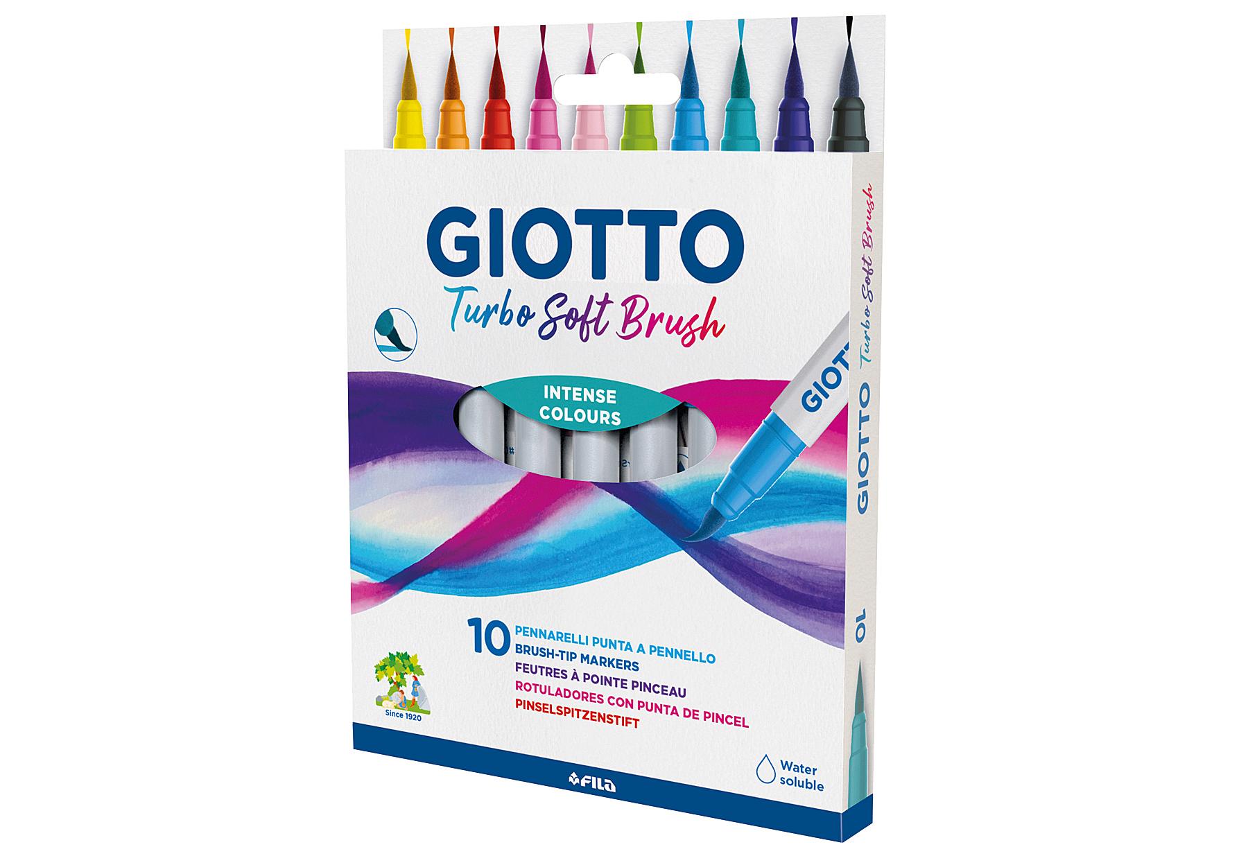 Pinsel-Fasermaler 'Turbo Soft Brush' 10er Etui