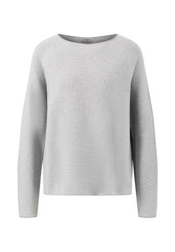 PULLOVER O-NECK FINE COTTON M Casual Fit - Silver Grey