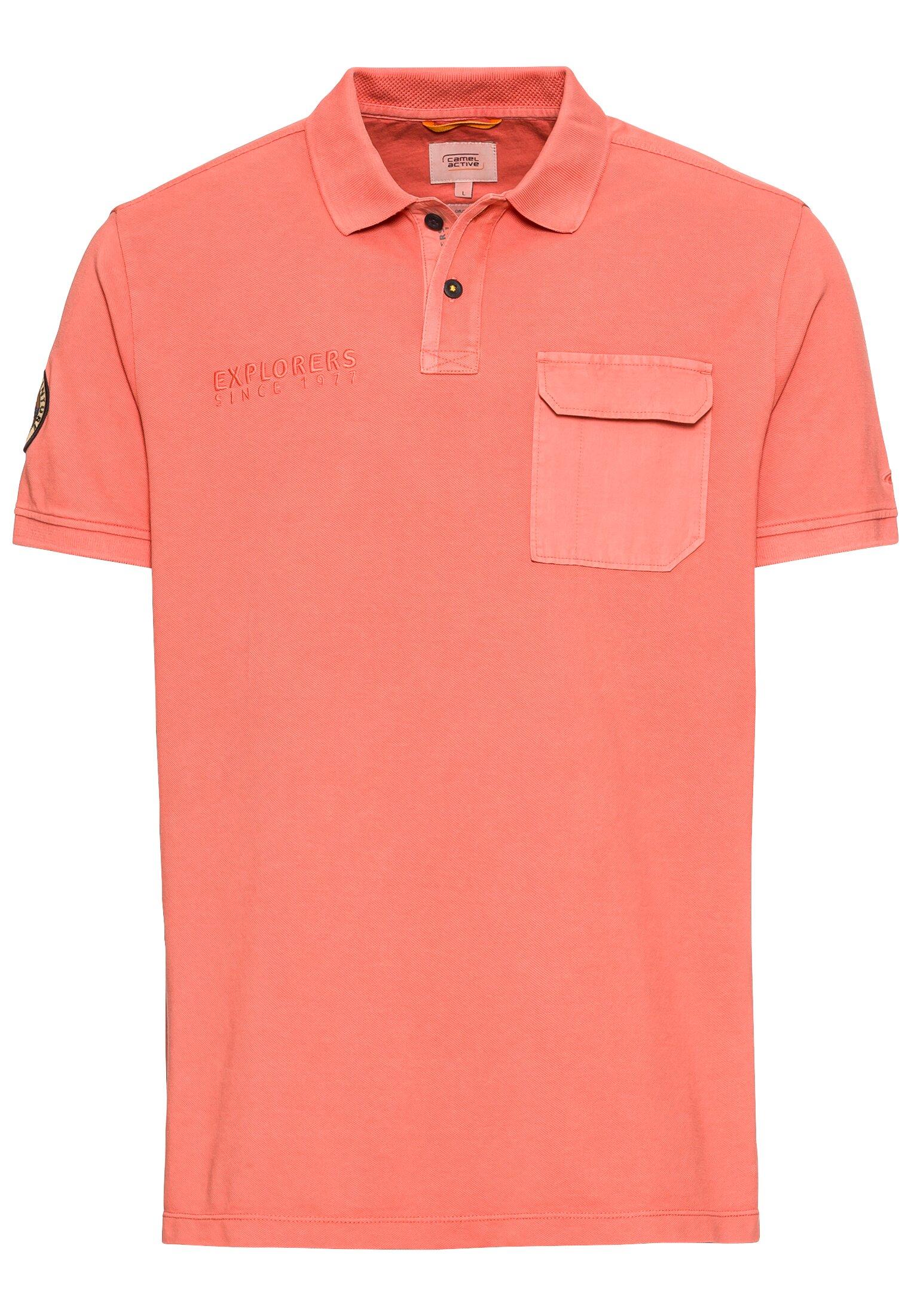 Piqué Poloshirt aus zertifiziertem Organic Cotton XXL Regular Fit - Faded Red
