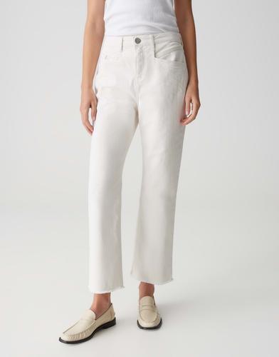 OPUS 5-Pocket-Jeans »Lani Fresh« in trendiger Culotte Form - Weiß / 40 L26