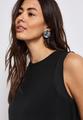 Top mit Chiffondetails 36 - Black