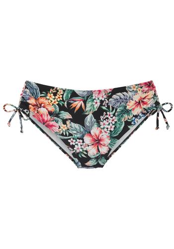 lascana Bikinihose mit Raffung 44 - Black Print