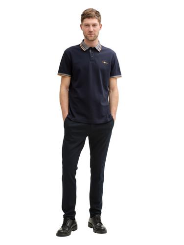Piqué Poloshirt mit Stretch L Regular Fit - Sky Captain Blue