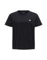 OPUS T-Shirt »Serz« mit kleiner Herz-Stickerei - Schwarz / 42