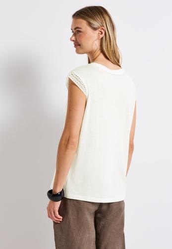 Shirt mit Häkeldetails 36 - Off White