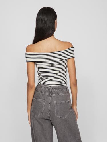 VISALJA OFF SHOULDER TOP M Normal geschnitten - Cloud Dancer