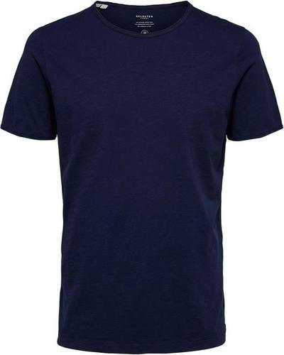 SLHMORGAN SS O-NECK TEE NOOS L Normal geschnitten - Maritime Blue