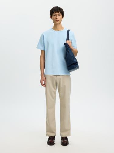 SLMSANDER SEERSUCKER SS O-NECK TEE M Normal geschnitten - Skyway