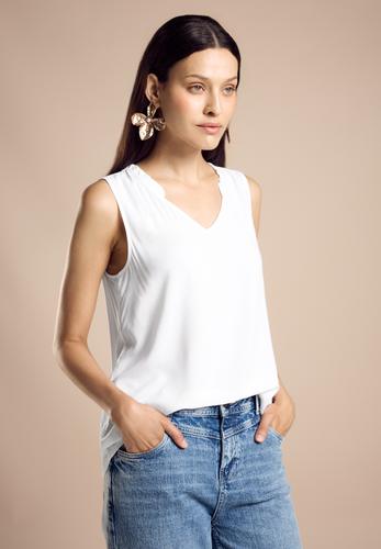 Blusentop mit Frills 42 - White