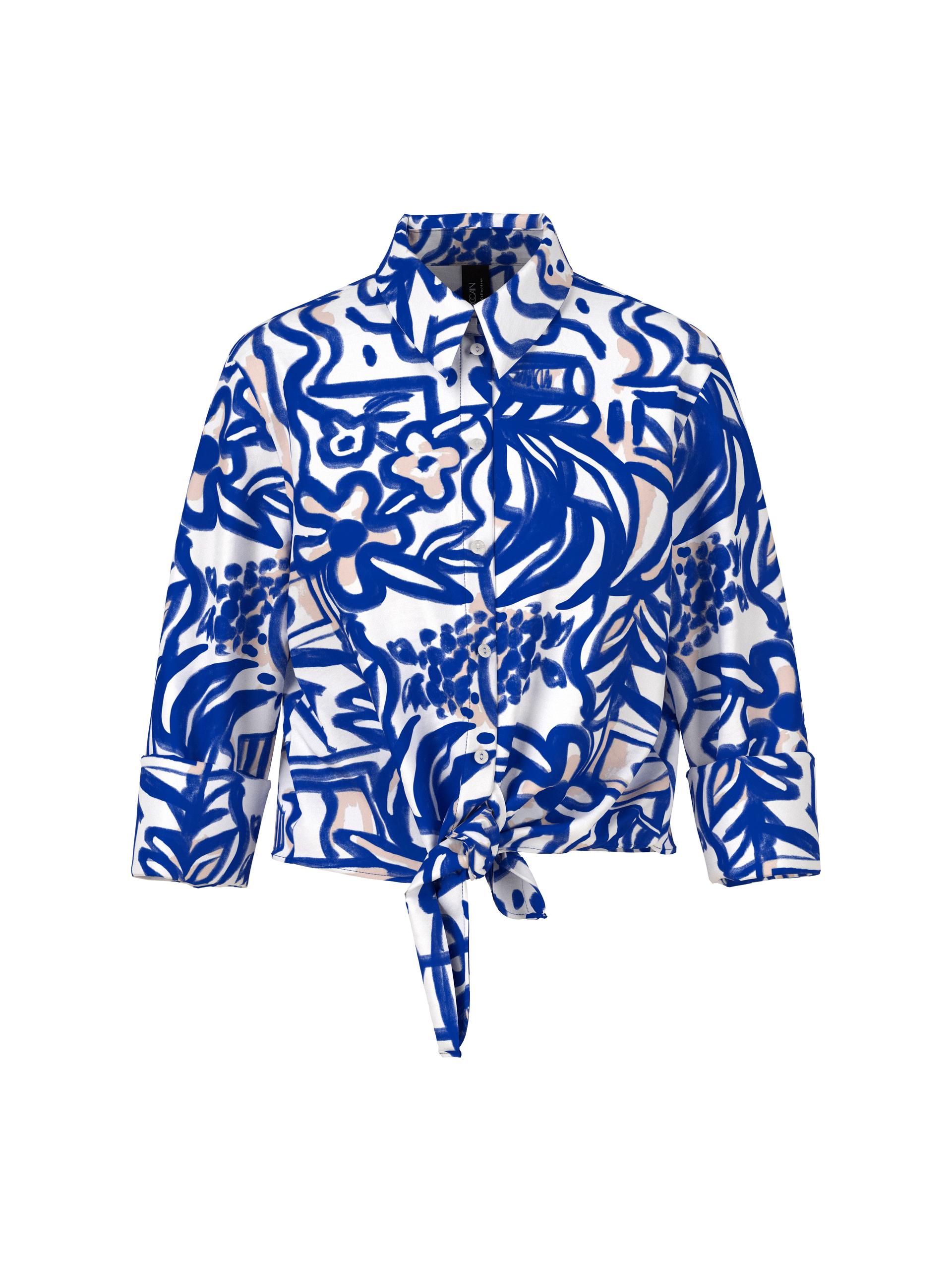 Bedruckte Bluse 38 - Gentian