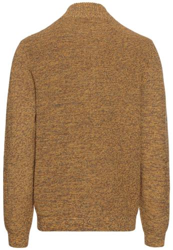 Strickjacke mit Reißverschluss Gelb L