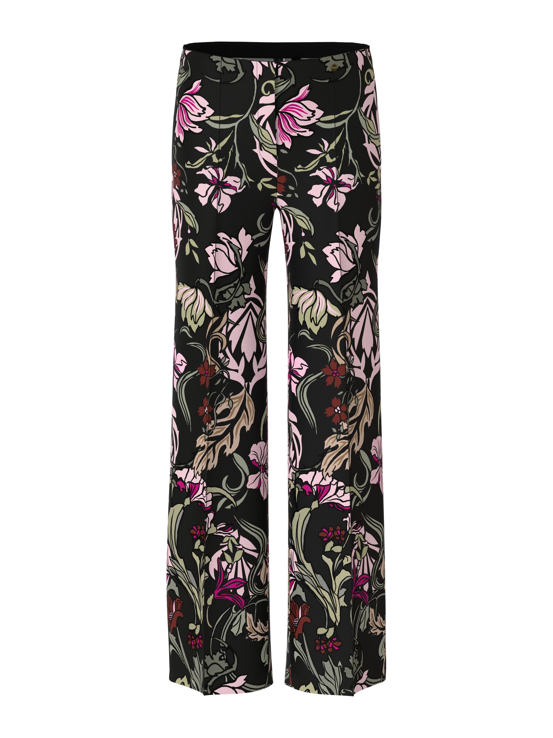 Florales Modell WINDER im Wide Fit 44 - Black