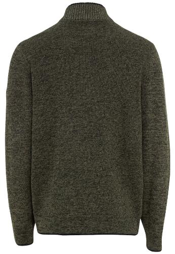 Feinstrick Troyer aus Baumwollmix Grün 3XL