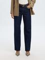 SLFSTRAIGHT BEA-KORI MW JEANS NOOS 25/32 Gerade geschnitten - Dark Blue Denim