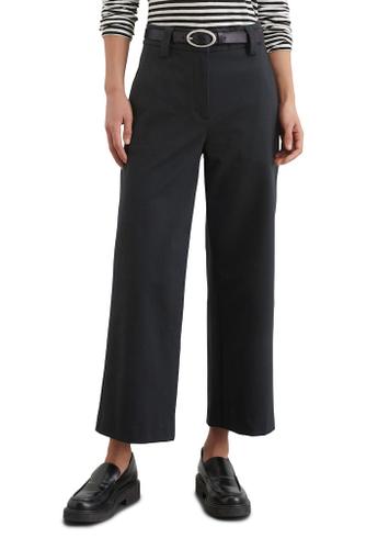 Interlock-Jersey-Hose wide 36 Wide Fit - Black