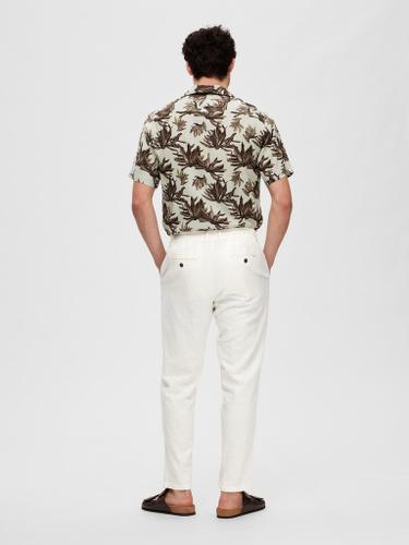 SLH172-SLIMTAPE BRODY LINEN PANT NOOS Weiß XXL