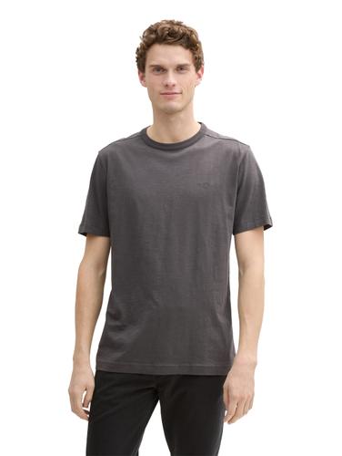Basic T-Shirt aus Baumwolle XXL Regular Fit - Tarmac Grey