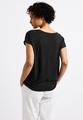 Leinen-Look T-Shirt 36 - Black