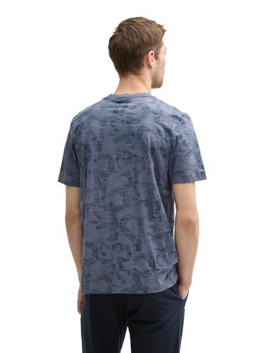 T-Shirt mit Allover-Print XL Regular Fit - Navy Blue Number Design