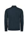Pullover Half Zip 2 Coloured Melange Blau XL