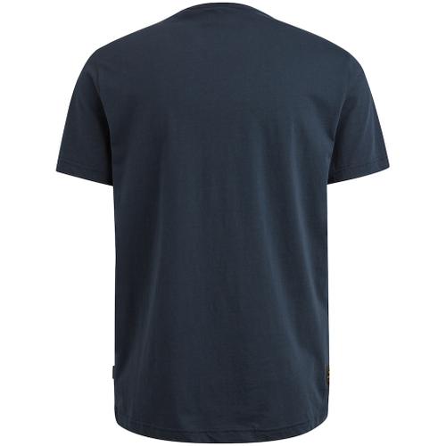 Short sleeve r-neck single jersey Blau XXL
