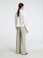 SLFASTHA LS CROPPED BOXY SHIRT NOOS 38 Verkürzt - Bright White