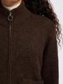 SLFSIA RAS LS KNIT ZIPPER CARDIGAN NOOS L Locker geschnitten - Delicioso